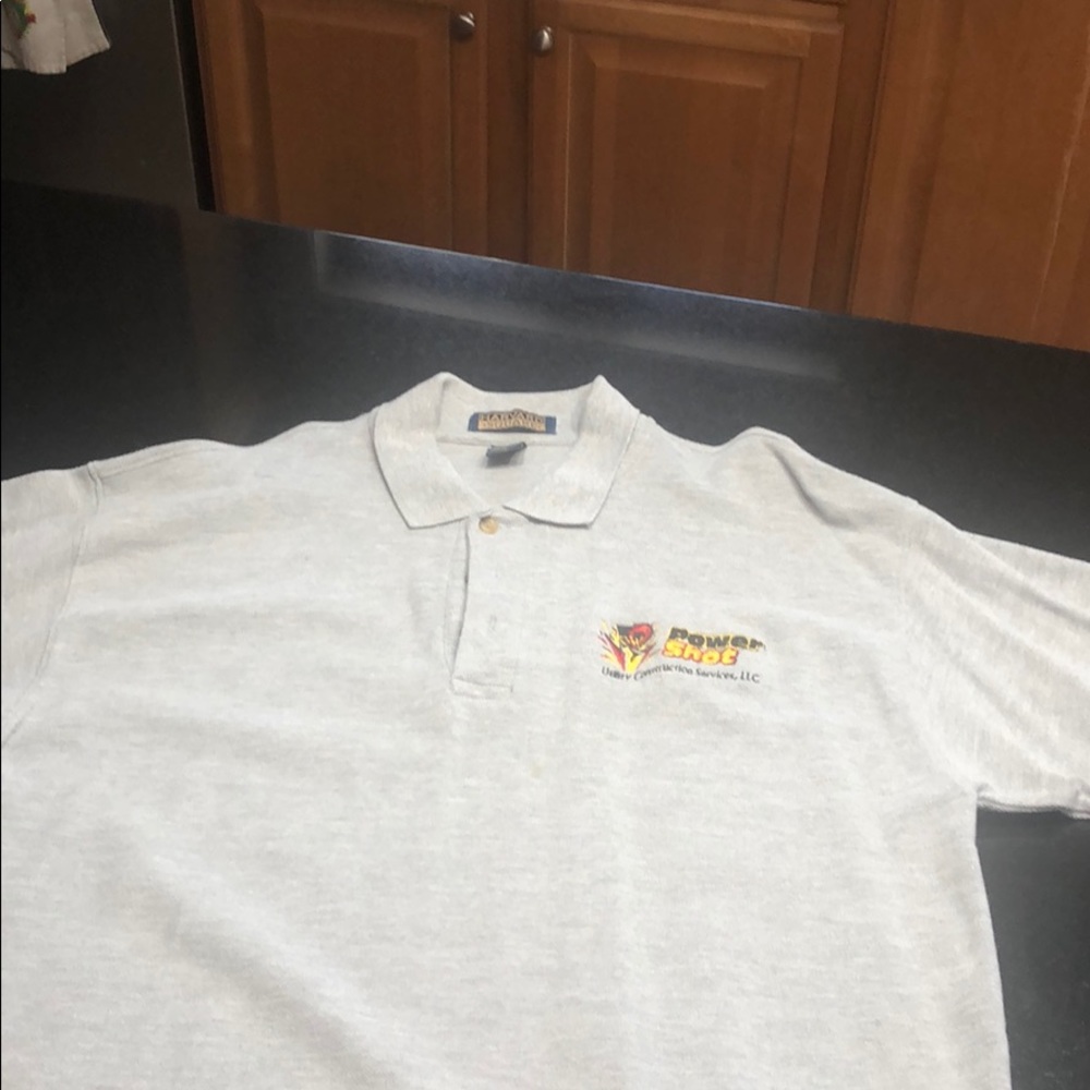 Extra large gray polo from Harvard Square